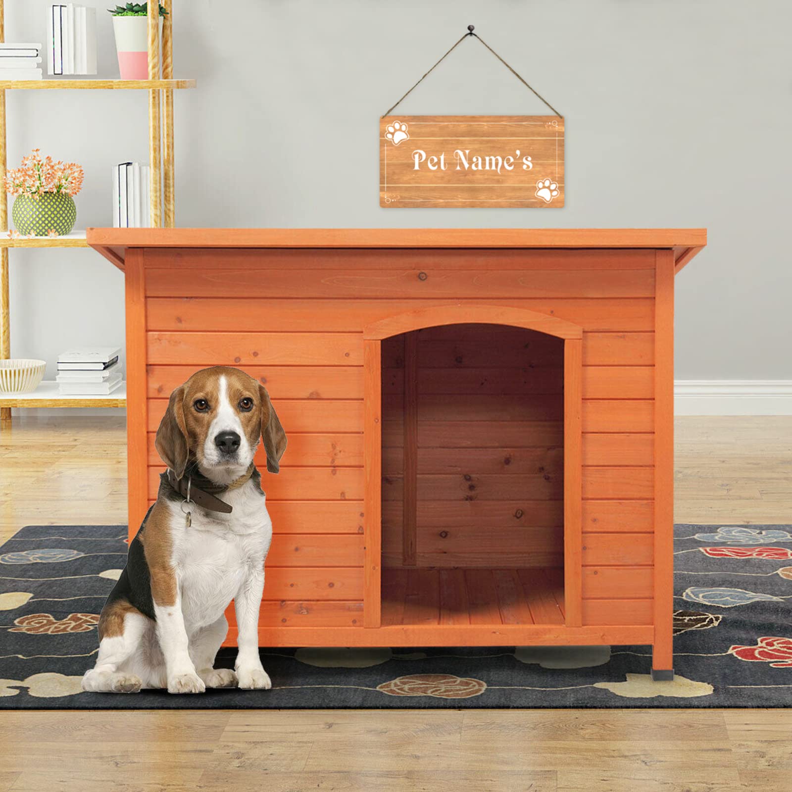 Amazon.com : Personalized Dog or Cat Pawprints Wood Sign Custom